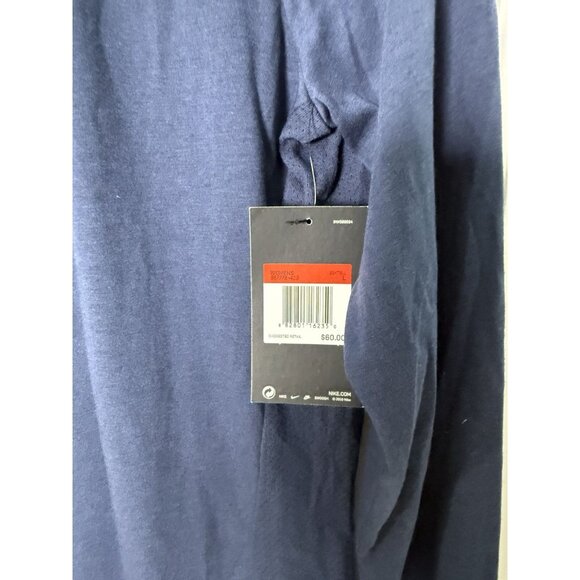 Nike Women’s Navy Blue Long Sleeve Dri-Fit Shirt Sz Large NWT - Picture 3 of 12